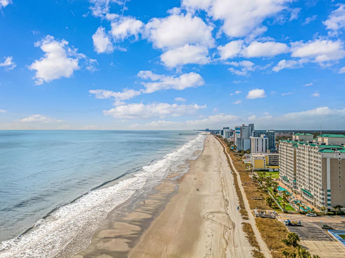 Ocean Front Studio With Panoramic Views! Palace Resort 1001 Myrtle Beach Bagian luar foto